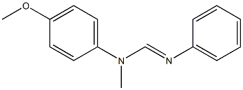 N1-メチル-N2-フェニル-N1-(4-メトキシフェニル)ホルムアミジン 化学構造式