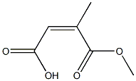 2-Methylmaleic acid 1-methyl ester,,结构式