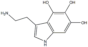 3-(2-Aminoethyl)-1H-indole-4,5,6-triol Struktur