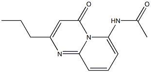 6-Acetylamino-2-propyl-4H-pyrido[1,2-a]pyrimidin-4-one,,结构式