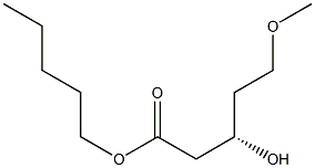 (S)-3-Hydroxy-5-methoxypentanoic acid pentyl ester Struktur