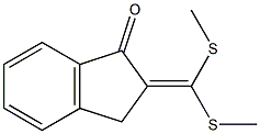 2-[Bis(methylthio)methylene]-1-indanone 结构式