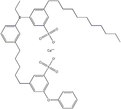 Bis(3-phenoxy-5-undecylbenzenesulfonic acid)calcium salt,,结构式