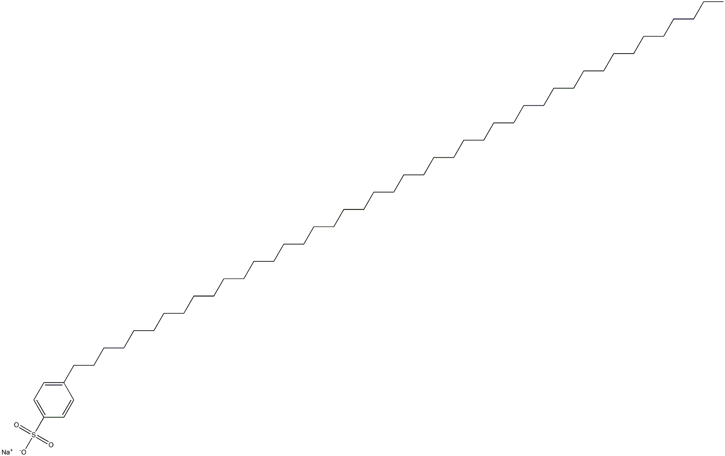 4-(Tetratetracontan-1-yl)benzenesulfonic acid sodium salt Structure