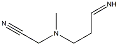 [Methyl(3-iminopropyl)amino]acetonitrile,,结构式