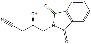 (S)-3-Hydroxy-4-[(1,3-dihydro-1,3-dioxo-2H-isoindol)-2-yl]butyronitrile Structure