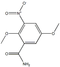 2,5-Dimethoxy-3-nitrobenzamide,,结构式