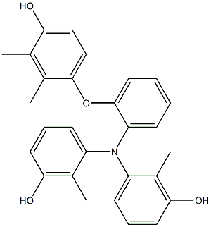 N,N-Bis(3-hydroxy-2-methylphenyl)-2-(4-hydroxy-2,3-dimethylphenoxy)benzenamine Structure