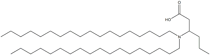 3-(Dioctadecylamino)hexanoic acid,,结构式