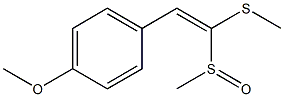 1-Methylsulfinyl-1-methylthio-2-(p-methoxyphenyl)ethene|