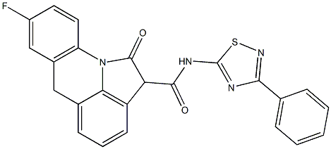 8-Fluoro-N-(3-phenyl-1,2,4-thiadiazol-5-yl)-1,2-dihydro-1-oxo-6H-pyrrolo[3,2,1-de]acridine-2-carboxamide