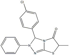 2,3-Dihydro-2-phenyl-3-(4-chlorophenyl)-6-methylthiazolo[2,3-c][1,2,4]triazol-5(6H)-one