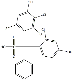 (2-Chloro-4-hydroxyphenyl)(2,3,6-trichloro-4-hydroxyphenyl)phenylmethanesulfonic acid