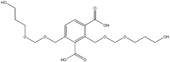 2,4-Bis(7-hydroxy-2,4-dioxaheptan-1-yl)isophthalic acid Structure