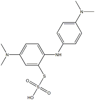 Thiosulfuric acid hydrogen S-[5-(dimethylamino)-2-[p-(dimethylamino)anilino]phenyl] ester Structure