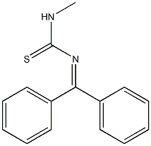 N-メチル-N'-ジフェニルメチレンチオ尿素 化学構造式