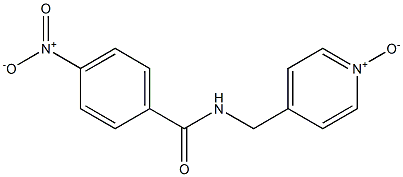 4-(4-Nitrobenzoylaminomethyl)pyridine 1-oxide,,结构式
