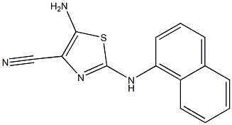 5-Amino-2-[1-naphtylamino]thiazole-4-carbonitrile