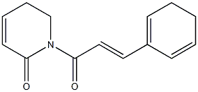 1,6-Dihydro-1-[(E)-3-[(1,5-cyclohexadien)-1-yl]acryloyl]pyridin-2(5H)-one,,结构式