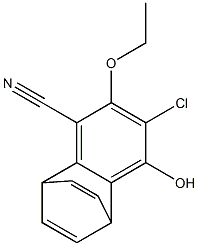 3-Chloro-2-ethoxy-5,8-dihydro-4-hydroxy-5,8-ethenonaphthalene-1-carbonitrile