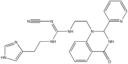 1-[2-[2-Cyano-3-[2-(1H-imidazol-4-yl)ethyl]guanidino]ethyl]-2-(2-pyridinyl)-1,2-dihydroquinazolin-4(3H)-one