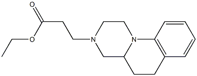 2,3,4,4a,5,6-Hexahydro-1H-pyrazino[1,2-a]quinoline-3-propanoic acid ethyl ester,,结构式