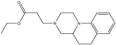 2,3,4,4a,5,6-Hexahydro-1H-pyrazino[1,2-a]quinoline-3-propanoic acid ethyl ester Structure