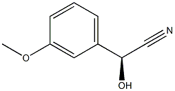 (S)-Hydroxy(3-methoxyphenyl)acetonitrile,,结构式