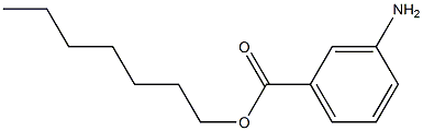 3-Aminobenzoic acid heptyl ester,,结构式