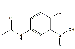 3-(Acetylamino)-6-methoxybenzenesulfinic acid Structure