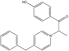 4-Benzyl-1-[1-(p-hydroxybenzoyl)ethyl]pyridinium Structure