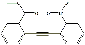 2-(2-Nitrophenylethynyl)benzoic acid methyl ester Struktur