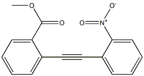 2-(2-Nitrophenylethynyl)benzoic acid methyl ester,,结构式