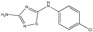 3-Amino-5-(4-chlorophenyl)amino-1,2,4-thiadiazole Structure