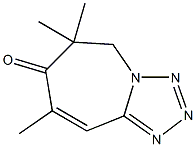5,7,7-Trimethyl-8H-1,2,3,8a-tetraazaazulen-6(7H)-one Structure