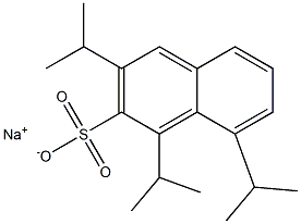1,3,8-Triisopropyl-2-naphthalenesulfonic acid sodium salt Structure