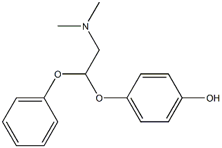 N,N-Dimethyl-2-phenoxy-2-(4-hydroxyphenoxy)ethanamine Structure