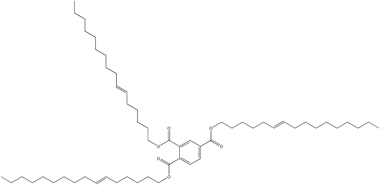 1,2,4-Benzenetricarboxylic acid tri(6-hexadecenyl) ester Structure