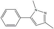 1,3-Dimethyl-5-phenyl-1H-pyrazole,,结构式