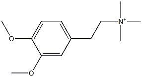 3,4-Dimethoxy-N,N,N-trimethylbenzeneethanaminium Structure