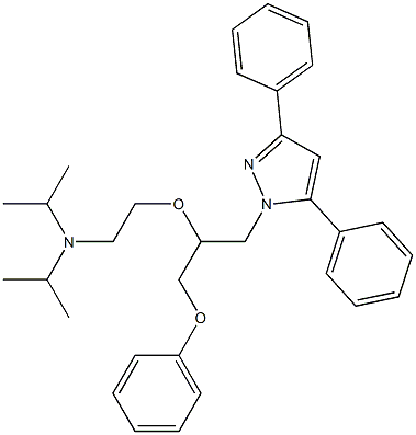 1-[3-Phenoxy-2-[2-(diisopropylamino)ethoxy]propyl]-3,5-diphenyl-1H-pyrazole