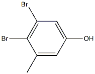 4,5-ジブロモ-3-メチルフェノール 化学構造式