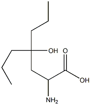 2-Amino-4-hydroxy-4-propylheptanoic acid,,结构式