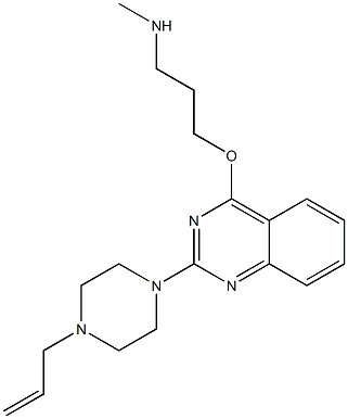 4-[3-(Methylamino)propoxy]-2-[4-(2-propenyl)piperazino]quinazoline