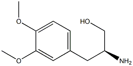 (2S)-2-Amino-3-(3,4-dimethoxyphenyl)propane-1-ol 结构式