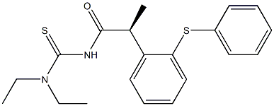  (-)-1,1-Diethyl-3-[(S)-2-(phenylthio)hydratropoyl]thiourea