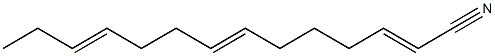 2,7,11-Tetradecatrienenitrile Structure