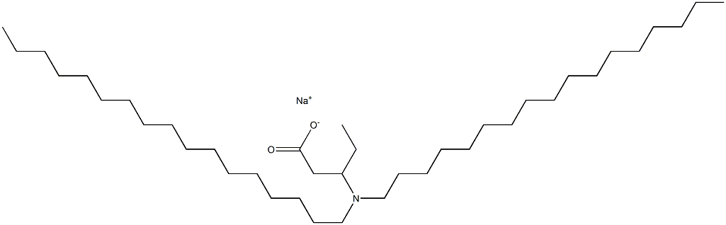 3-(Diheptadecylamino)valeric acid sodium salt Structure