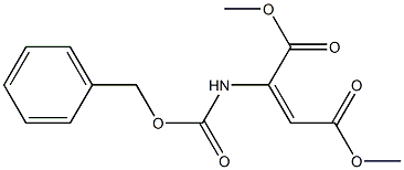 2-[[(Benzyloxy)carbonyl]amino]-2-butenedioic acid dimethyl ester Struktur