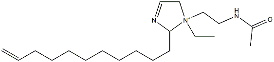 1-[2-(Acetylamino)ethyl]-1-ethyl-2-(10-undecenyl)-3-imidazoline-1-ium,,结构式